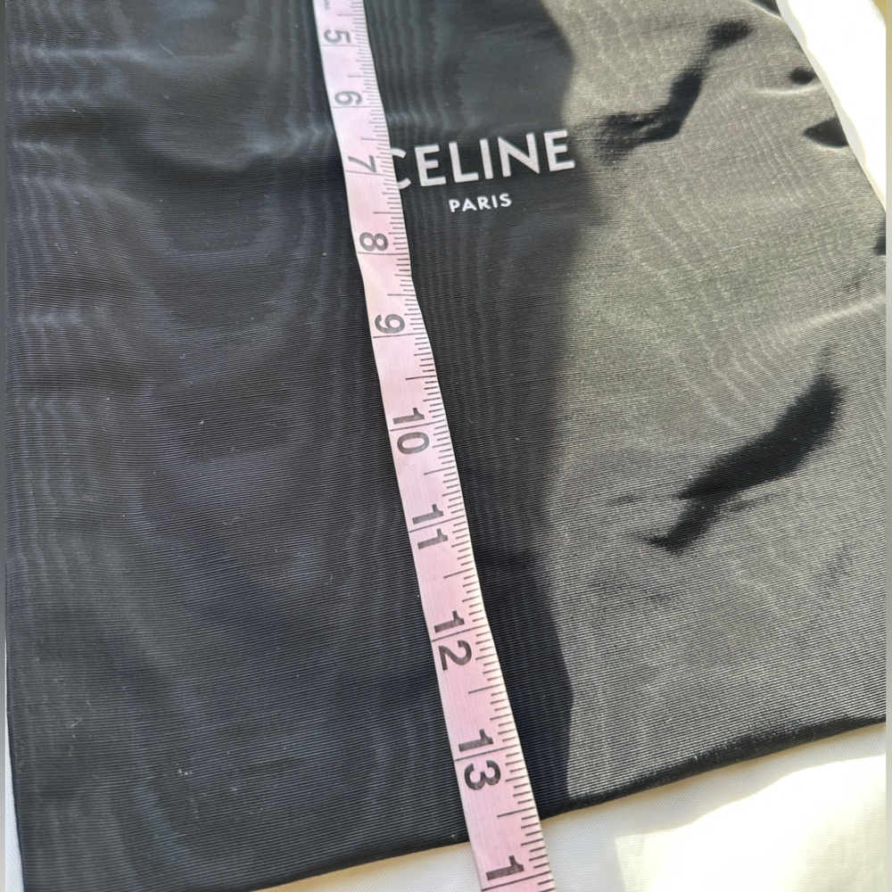 CELINE Paris Black Dust Bag 14x10 | Authentic Storage for Small Leather Goods - Picture 4 of 5